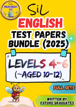 SiL English 2025 (Test Papers Bundle) - Levels 4-6