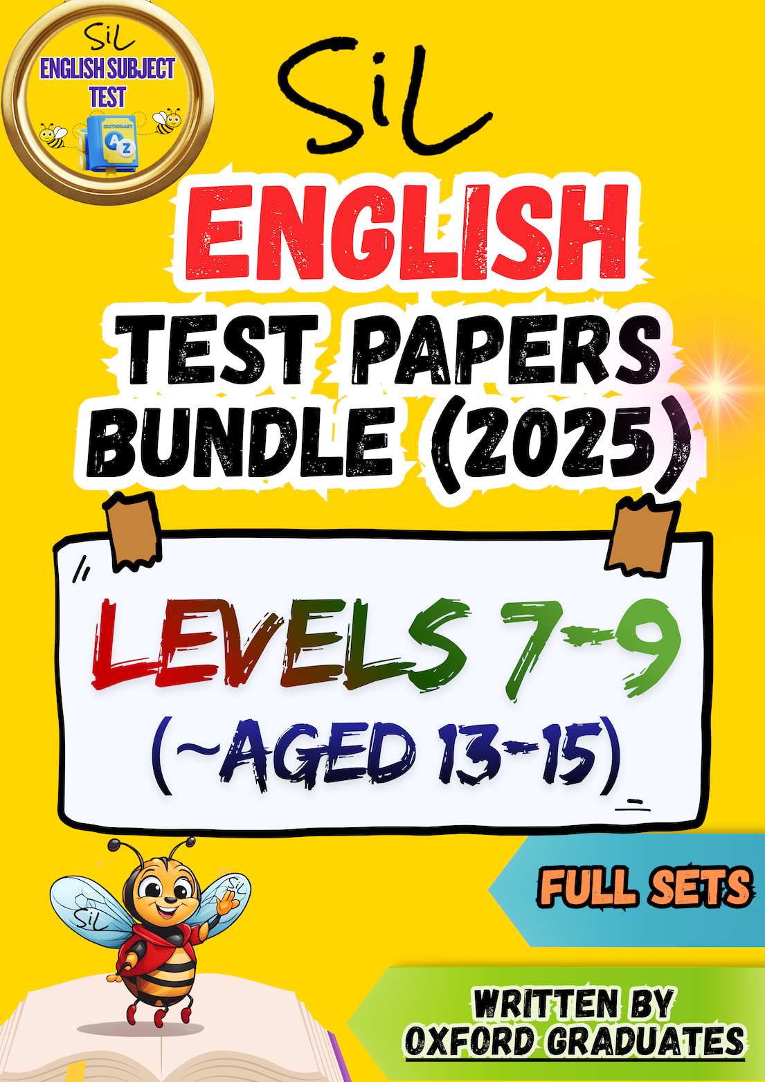 SiL 2025 English Test Papers Bundle (LEVELS 7-9)