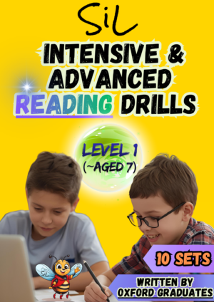 SiL Reading Drills (10 Tasks) - Level 1 (for children aged 7)