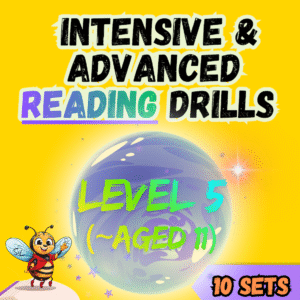 SiL Reading Drills (10 Tasks) - Level 5 (for children aged 11)