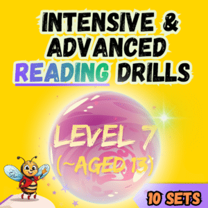 SiL Reading Drills (10 Tasks) - Level 7 (for children aged 13)