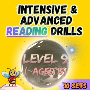 SiL Reading Drills (10 Tasks) - Level 9 (for children aged 15)