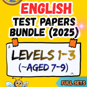 SiL English 2025 (Test Papers Bundle) - Levels 1-3
