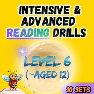 SiL Reading Drills (10 Tasks) - Level 6 (for children aged 12)