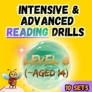SiL Reading Drills (10 Tasks) - Level 8 (for children aged 14)