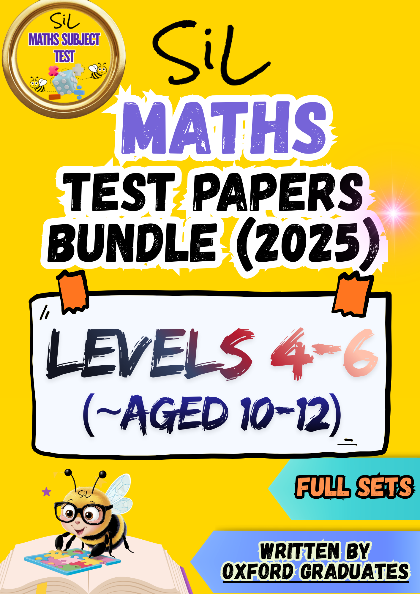 SiL Maths Test Papers Bundle (LEVELS 4-6)